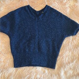 GAP Women's Deep Blue V-Neck Sweater